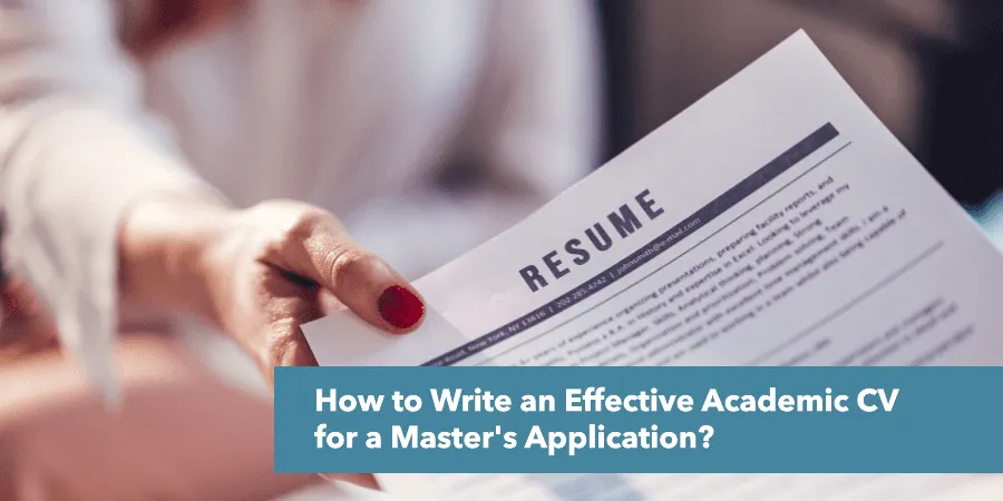 Crafting the Perfect Academic CV: A Guide for Master’s Applicants